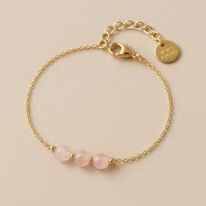 Rosé Quartz Mini Chain Bracelet