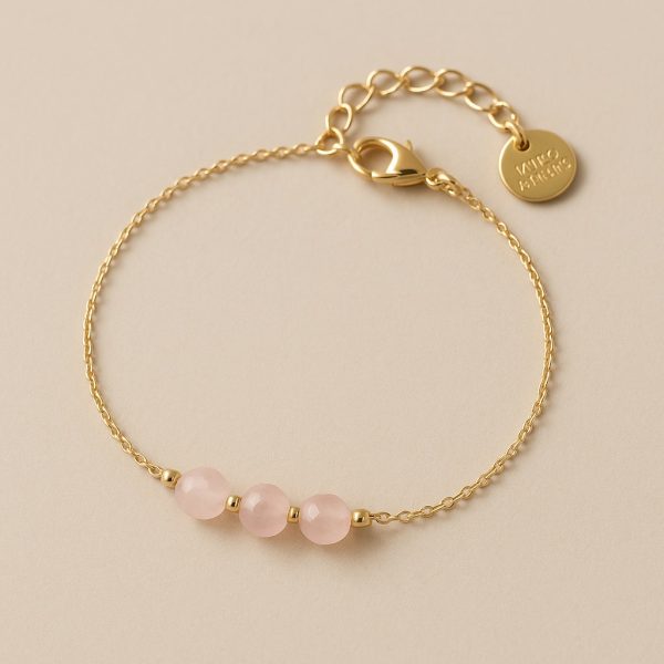 Rosé Quartz Mini Chain Bracelet