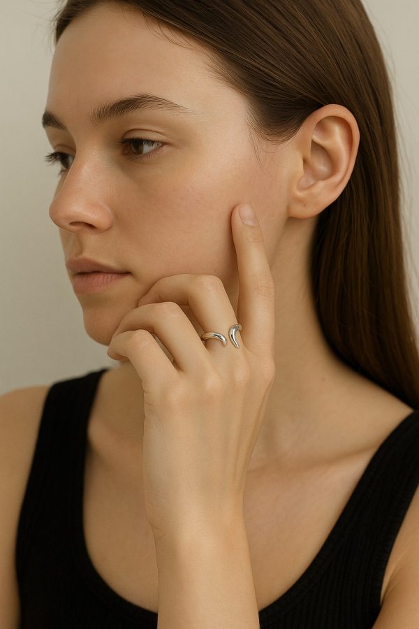 Orion Open Ring – Sterling Silver - Image 2